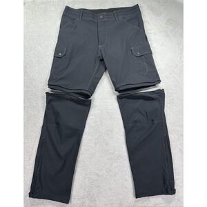 Kuhl Renegade Convertible Pants Mens 36x31 Gray Stealth Zip Off Hiking Outdoor